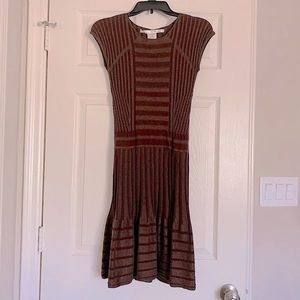Brown sweater dress